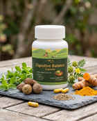 Digestive Balance: Triphala, Brahmi, Gokshura, Ajwain & Turmeric